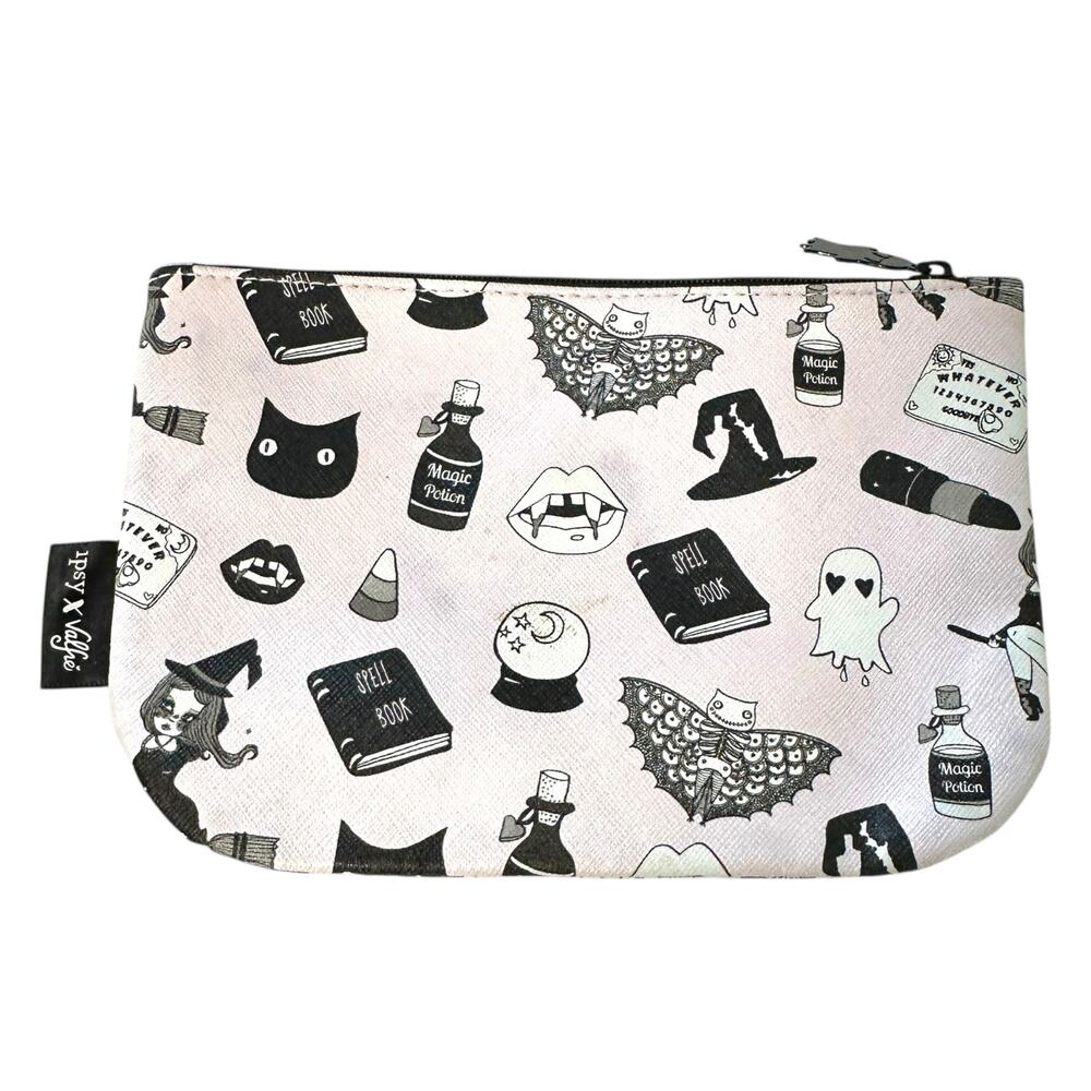 Ipsy X Valfie Halloween Spooky Pink Cute Makeup Bag Ghost Witch Spells Magic